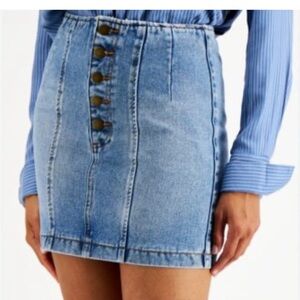 Billabong Blue Denim Mini Skirt